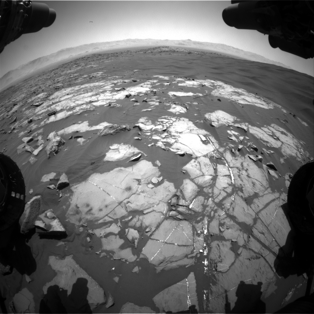 Nasa's Mars rover Curiosity acquired this image using its Front Hazard Avoidance Camera (Front Hazcam) on Sol 1219, at drive 936, site number 52