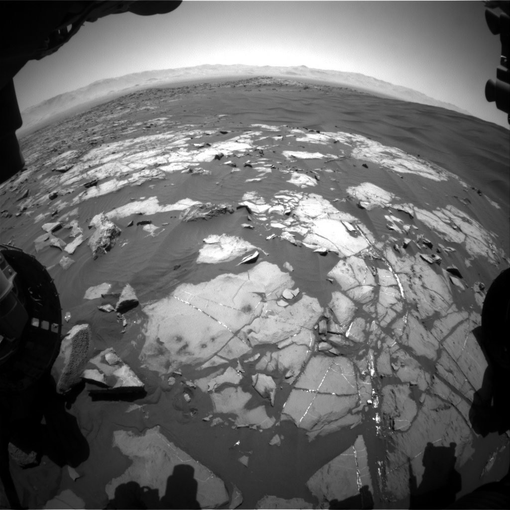 Nasa's Mars rover Curiosity acquired this image using its Front Hazard Avoidance Camera (Front Hazcam) on Sol 1221, at drive 936, site number 52