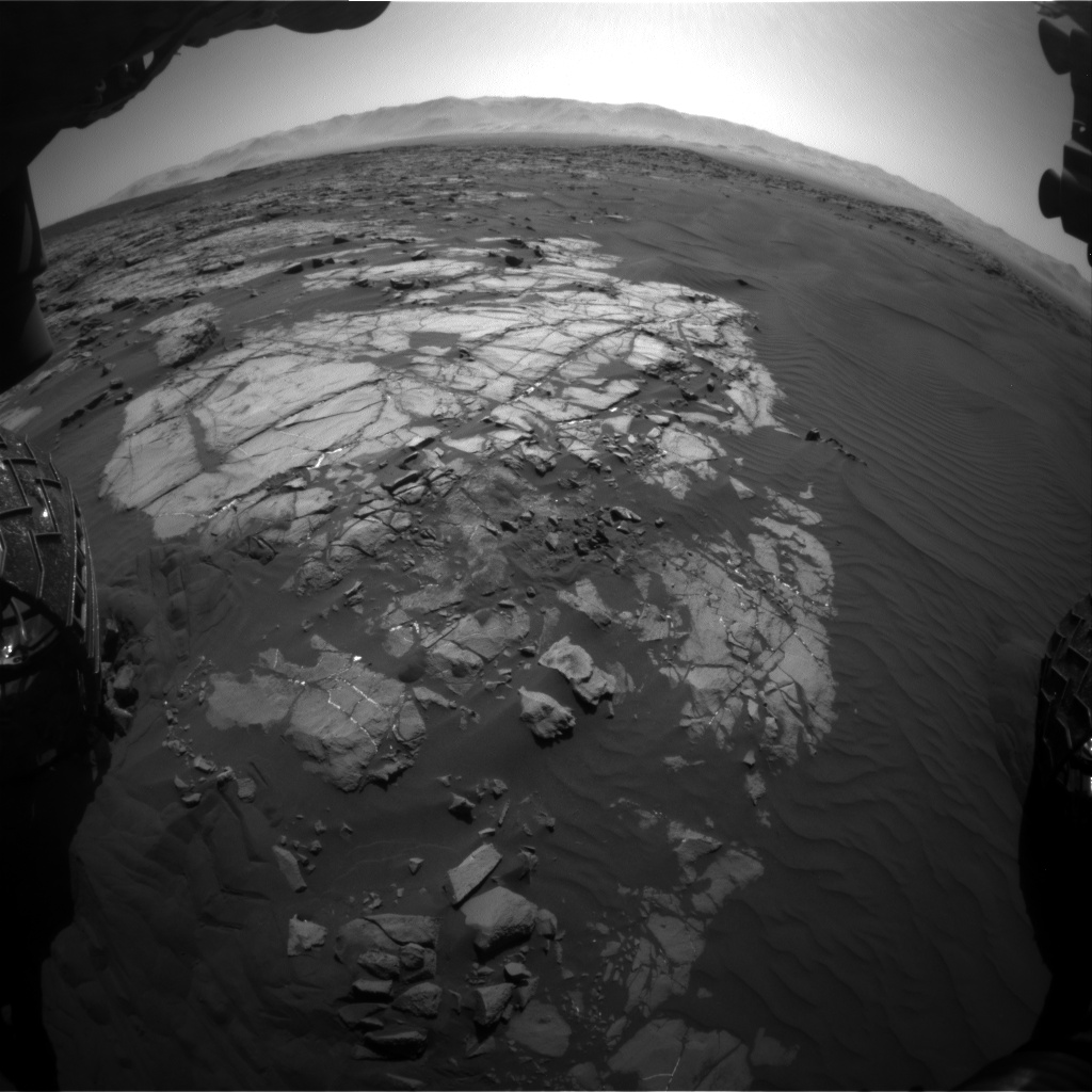 Nasa's Mars rover Curiosity acquired this image using its Front Hazard Avoidance Camera (Front Hazcam) on Sol 1221, at drive 1112, site number 52