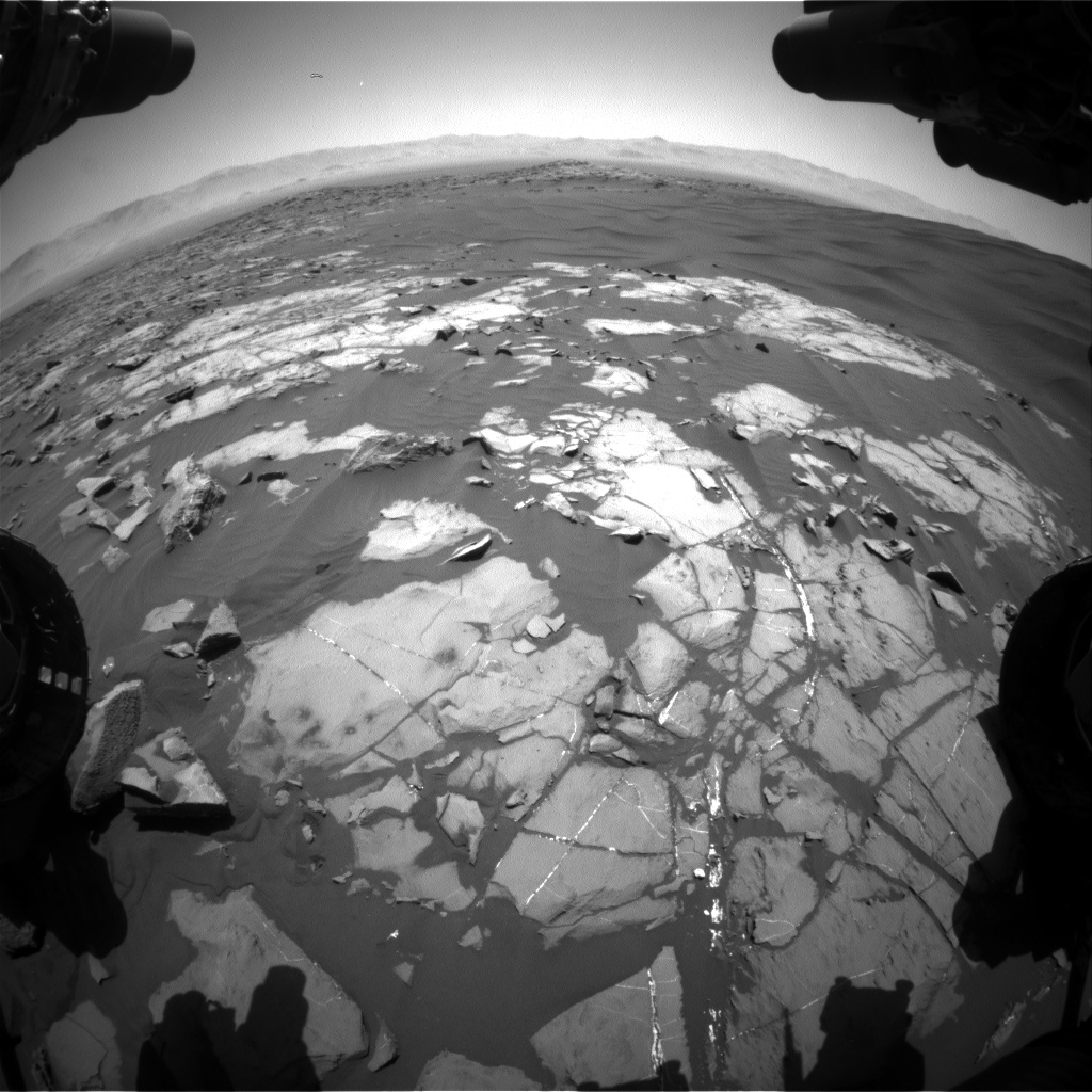 Nasa's Mars rover Curiosity acquired this image using its Front Hazard Avoidance Camera (Front Hazcam) on Sol 1221, at drive 936, site number 52