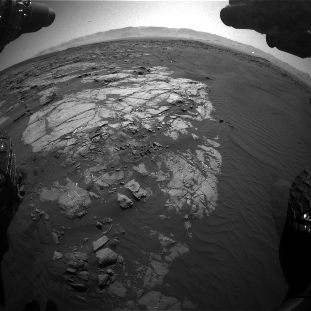 Nasa's Mars rover Curiosity acquired this image using its Front Hazard Avoidance Camera (Front Hazcam) on Sol 1221, at drive 1116, site number 52