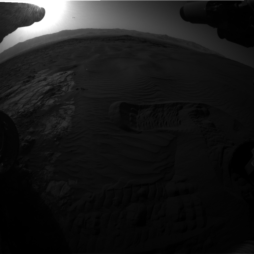 Nasa's Mars rover Curiosity acquired this image using its Front Hazard Avoidance Camera (Front Hazcam) on Sol 1221, at drive 1162, site number 52