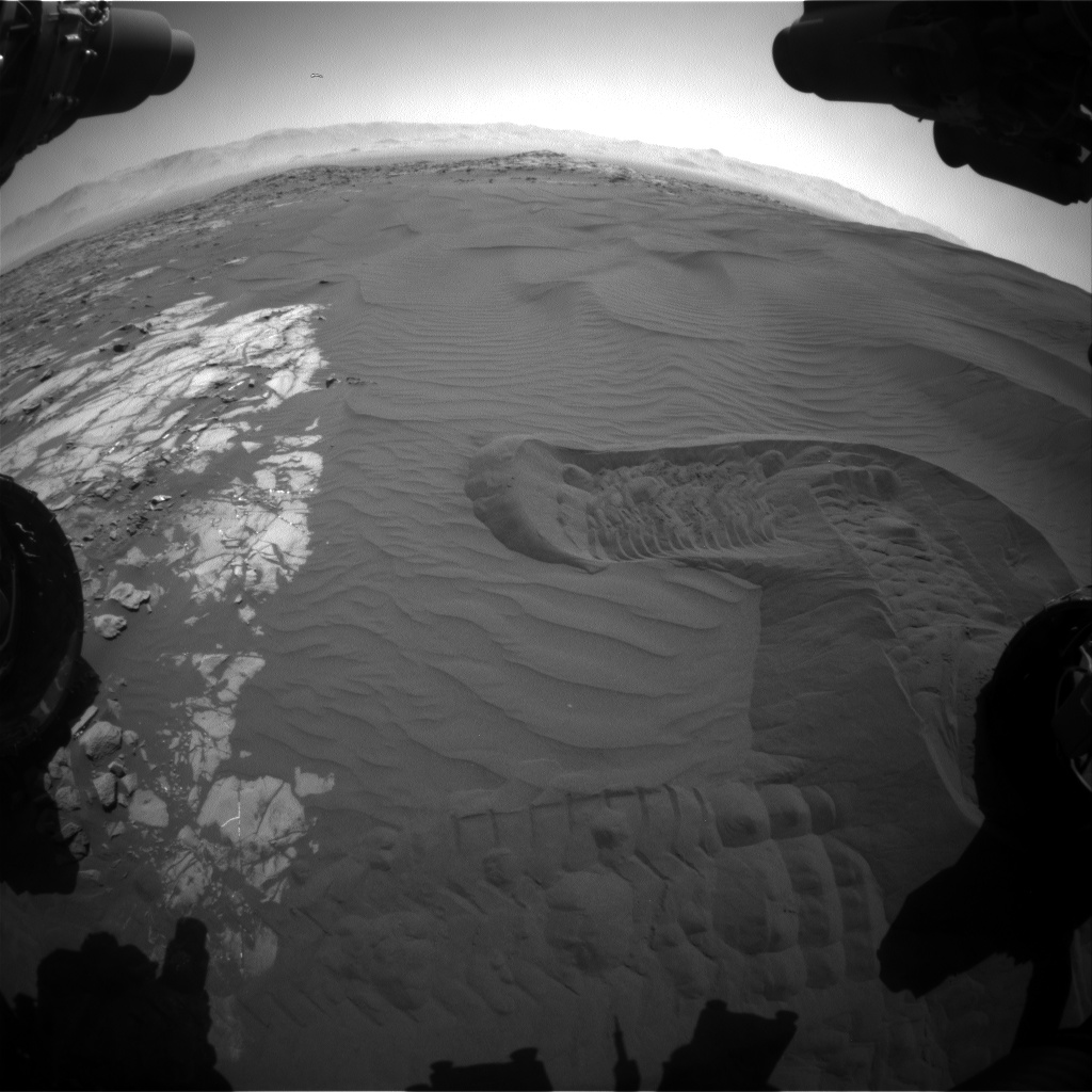 Nasa's Mars rover Curiosity acquired this image using its Front Hazard Avoidance Camera (Front Hazcam) on Sol 1222, at drive 1162, site number 52