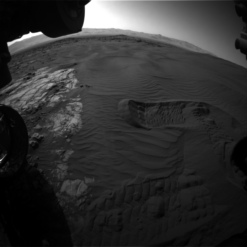 Nasa's Mars rover Curiosity acquired this image using its Front Hazard Avoidance Camera (Front Hazcam) on Sol 1223, at drive 1162, site number 52