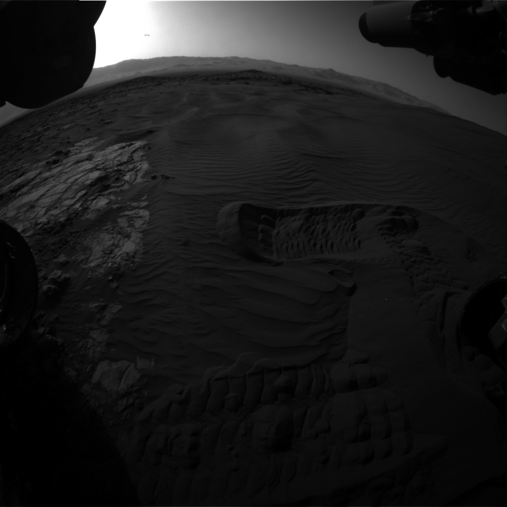 Nasa's Mars rover Curiosity acquired this image using its Front Hazard Avoidance Camera (Front Hazcam) on Sol 1224, at drive 1162, site number 52