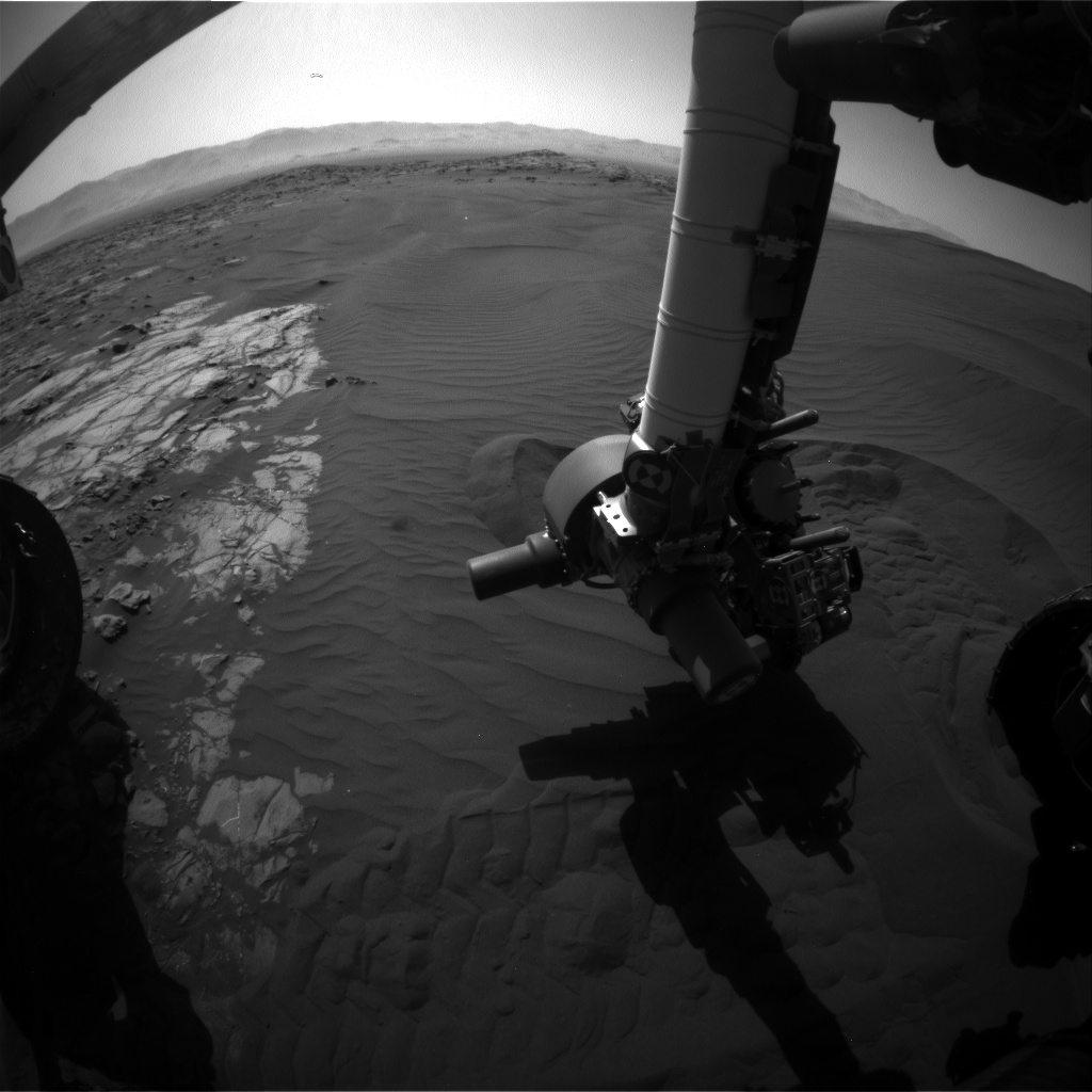 Nasa's Mars rover Curiosity acquired this image using its Front Hazard Avoidance Camera (Front Hazcam) on Sol 1225, at drive 1162, site number 52
