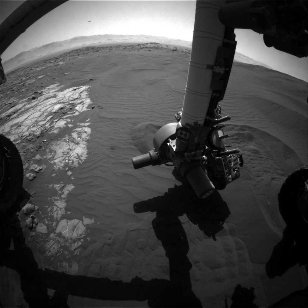 Nasa's Mars rover Curiosity acquired this image using its Front Hazard Avoidance Camera (Front Hazcam) on Sol 1226, at drive 1162, site number 52
