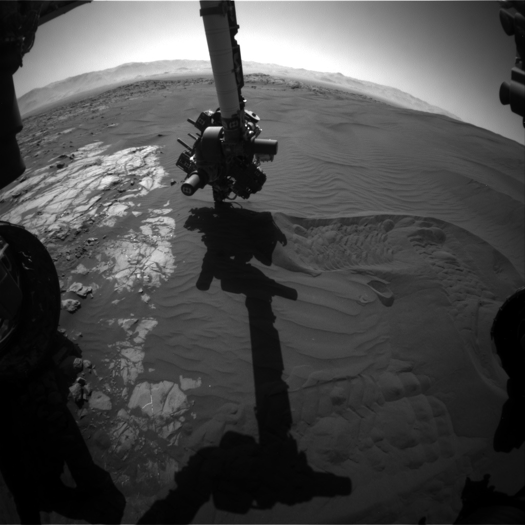 Nasa's Mars rover Curiosity acquired this image using its Front Hazard Avoidance Camera (Front Hazcam) on Sol 1228, at drive 1162, site number 52