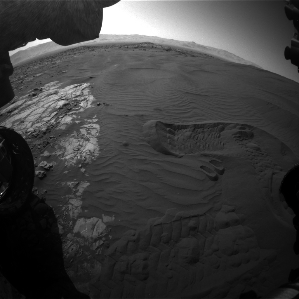 Nasa's Mars rover Curiosity acquired this image using its Front Hazard Avoidance Camera (Front Hazcam) on Sol 1230, at drive 1162, site number 52