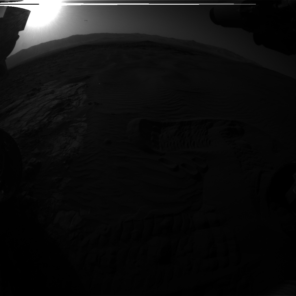 Nasa's Mars rover Curiosity acquired this image using its Front Hazard Avoidance Camera (Front Hazcam) on Sol 1231, at drive 1162, site number 52