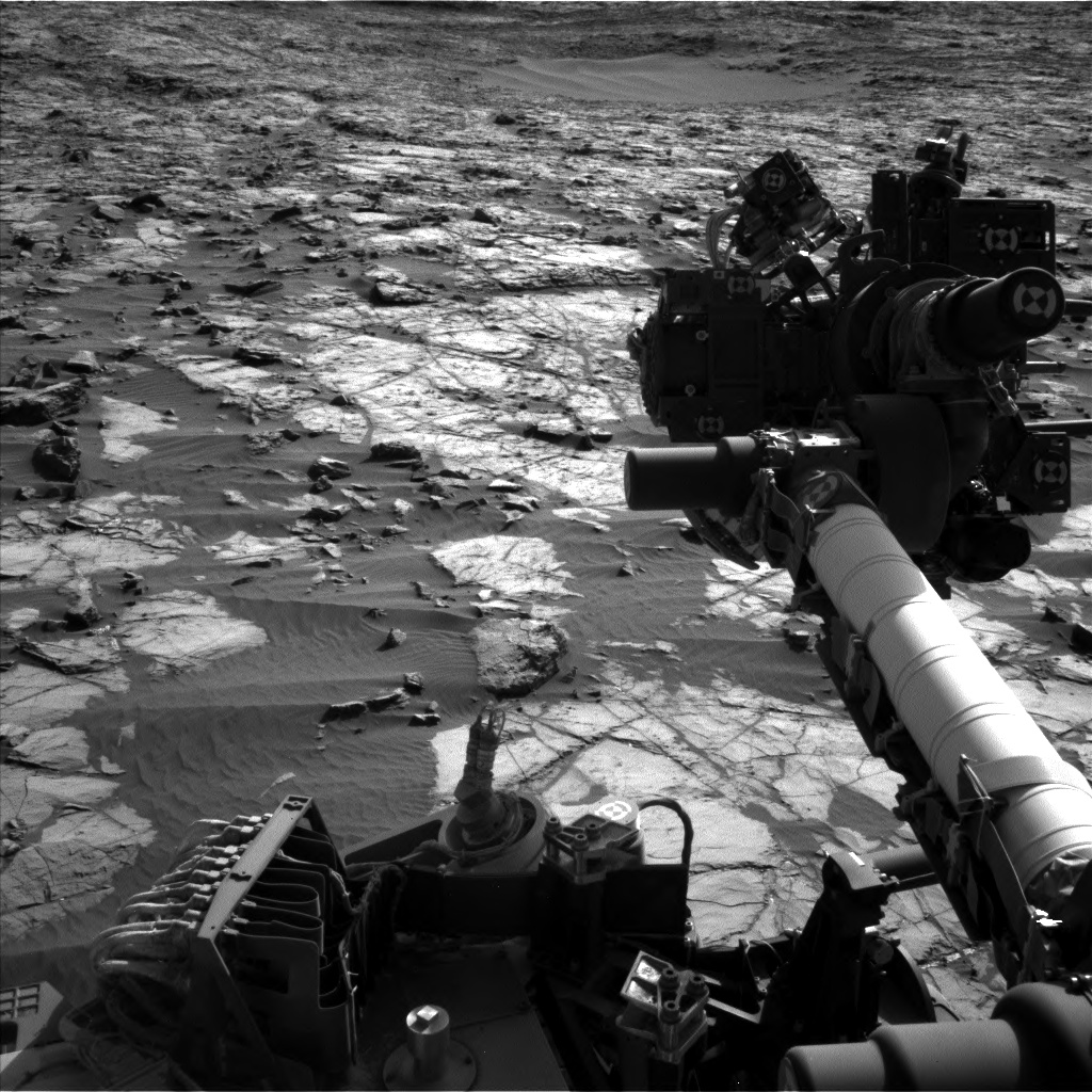Nasa's Mars rover Curiosity acquired this image using its Left Navigation Camera on Sol 1233, at drive 1162, site number 52