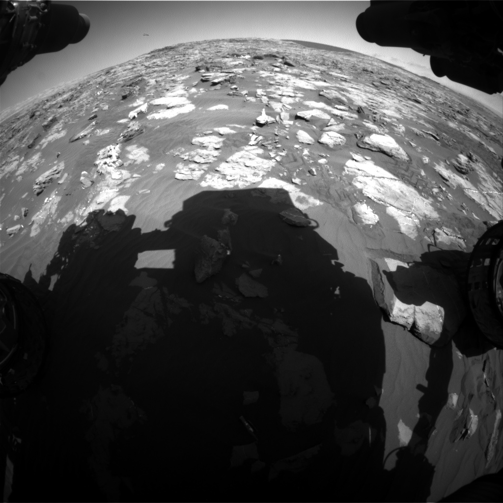 Nasa's Mars rover Curiosity acquired this image using its Front Hazard Avoidance Camera (Front Hazcam) on Sol 1244, at drive 1312, site number 52