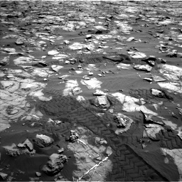 Nasa's Mars rover Curiosity acquired this image using its Left Navigation Camera on Sol 1244, at drive 1336, site number 52