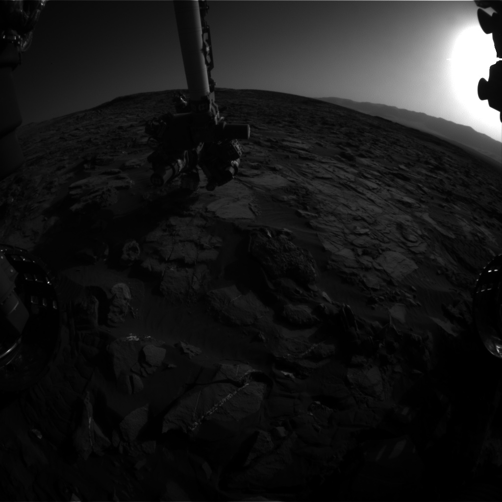 Nasa's Mars rover Curiosity acquired this image using its Front Hazard Avoidance Camera (Front Hazcam) on Sol 1245, at drive 1370, site number 52