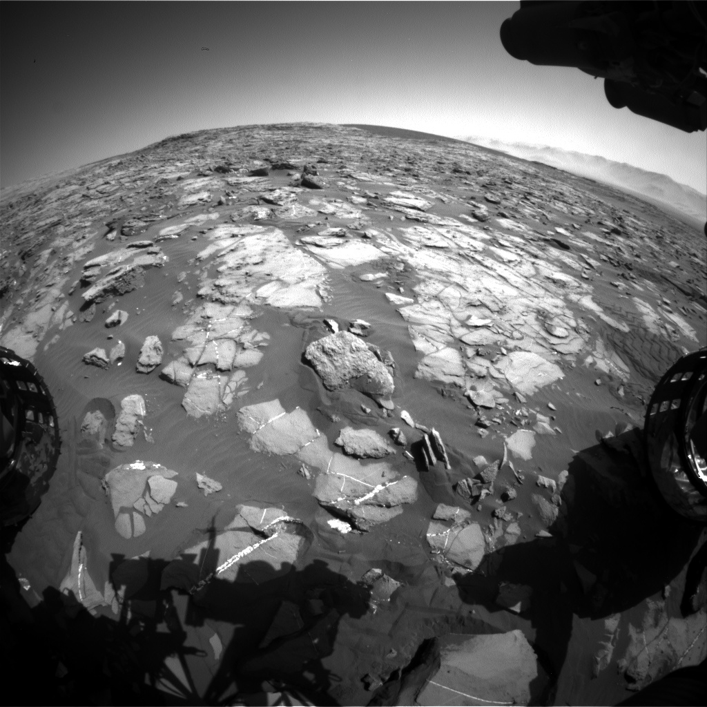Nasa's Mars rover Curiosity acquired this image using its Front Hazard Avoidance Camera (Front Hazcam) on Sol 1246, at drive 1370, site number 52