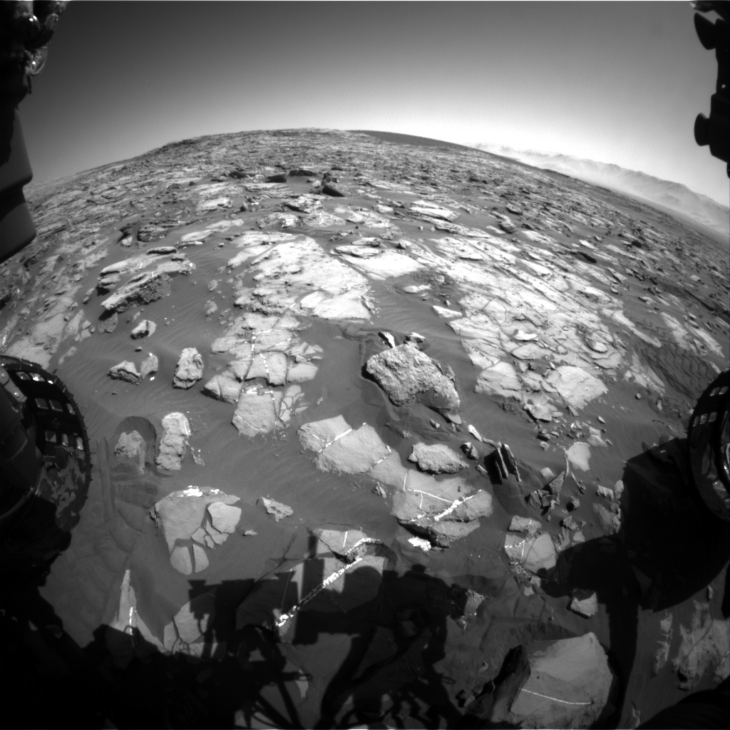 Nasa's Mars rover Curiosity acquired this image using its Front Hazard Avoidance Camera (Front Hazcam) on Sol 1247, at drive 1370, site number 52
