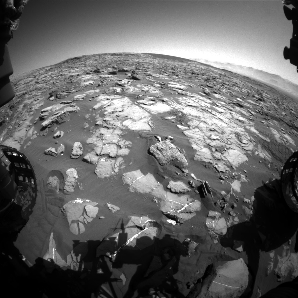 Nasa's Mars rover Curiosity acquired this image using its Front Hazard Avoidance Camera (Front Hazcam) on Sol 1247, at drive 1370, site number 52