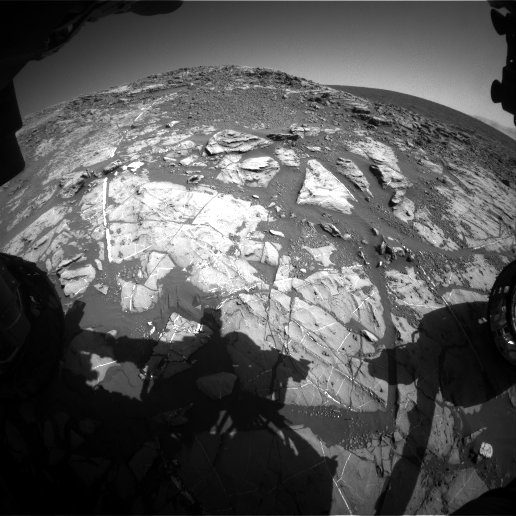 Nasa's Mars rover Curiosity acquired this image using its Front Hazard Avoidance Camera (Front Hazcam) on Sol 1248, at drive 1722, site number 52
