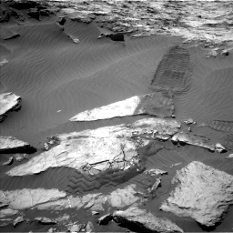 Nasa's Mars rover Curiosity acquired this image using its Left Navigation Camera on Sol 1249, at drive 1950, site number 52
