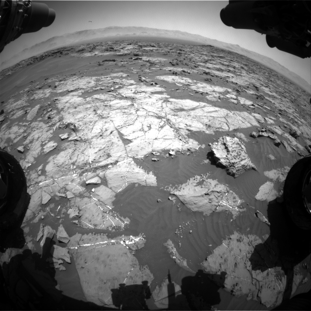 Nasa's Mars rover Curiosity acquired this image using its Front Hazard Avoidance Camera (Front Hazcam) on Sol 1250, at drive 2262, site number 52