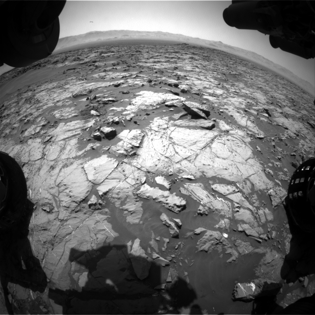Nasa's Mars rover Curiosity acquired this image using its Front Hazard Avoidance Camera (Front Hazcam) on Sol 1250, at drive 2388, site number 52