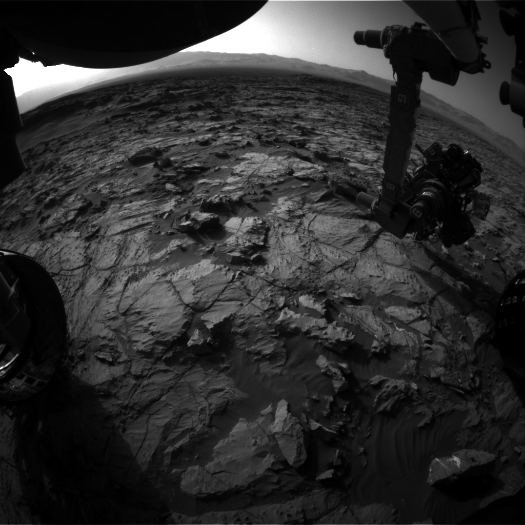 Nasa's Mars rover Curiosity acquired this image using its Front Hazard Avoidance Camera (Front Hazcam) on Sol 1253, at drive 2388, site number 52