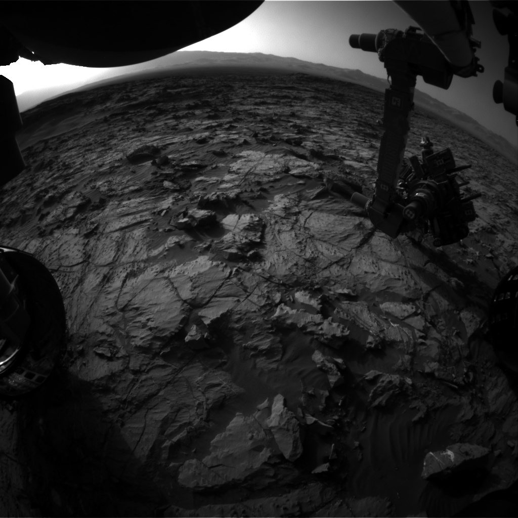 Nasa's Mars rover Curiosity acquired this image using its Front Hazard Avoidance Camera (Front Hazcam) on Sol 1253, at drive 2388, site number 52