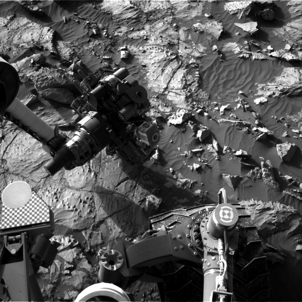 Nasa's Mars rover Curiosity acquired this image using its Right Navigation Camera on Sol 1253, at drive 2388, site number 52