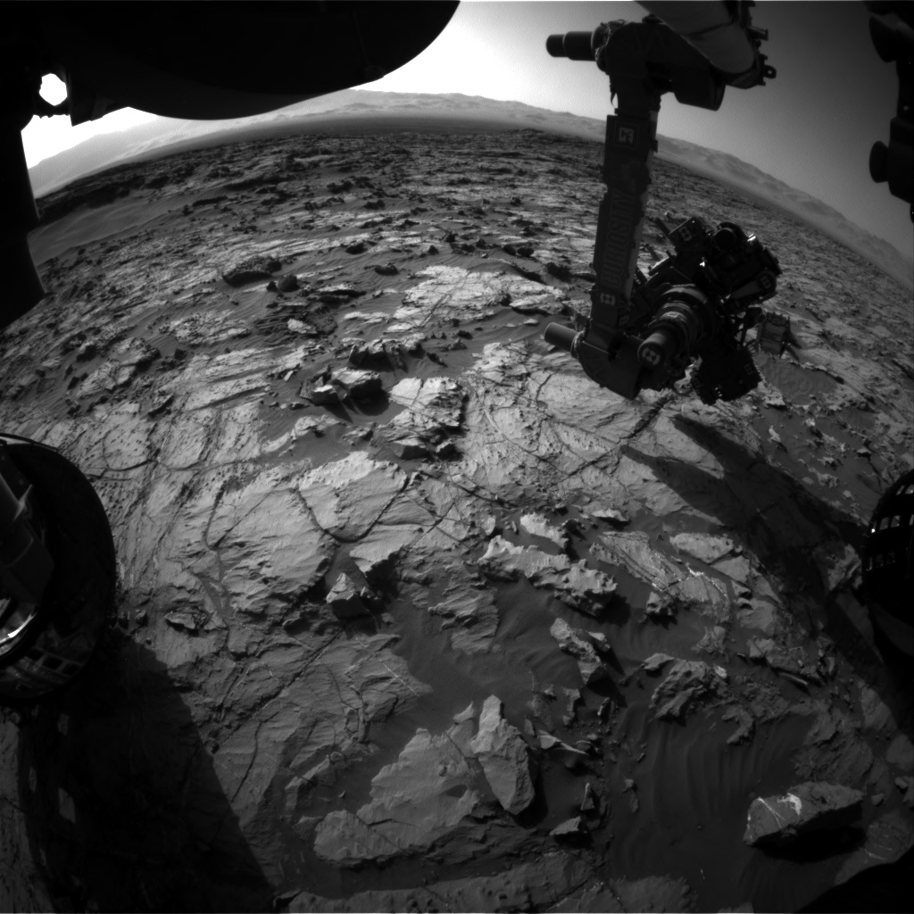 Nasa's Mars rover Curiosity acquired this image using its Front Hazard Avoidance Camera (Front Hazcam) on Sol 1254, at drive 2388, site number 52