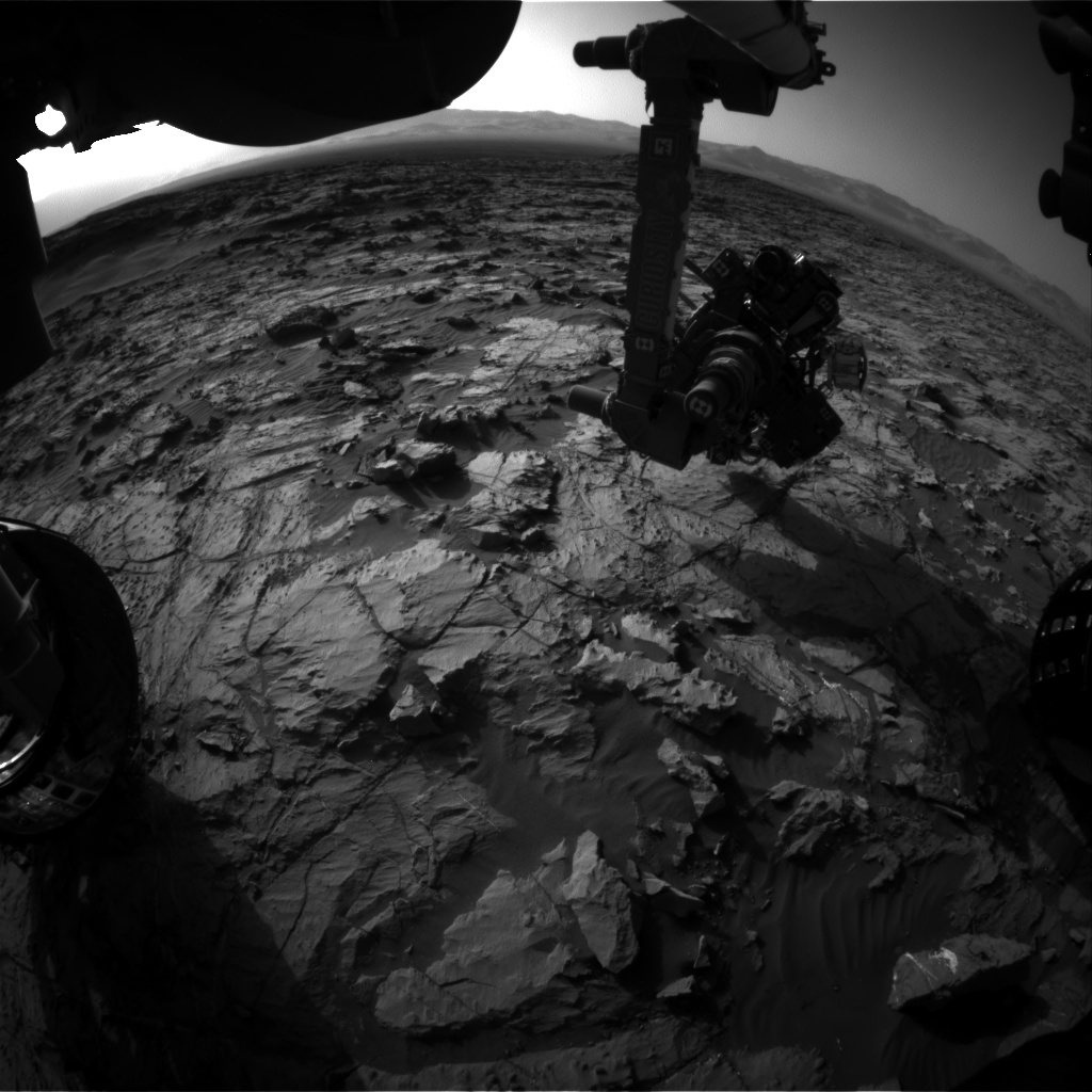 Nasa's Mars rover Curiosity acquired this image using its Front Hazard Avoidance Camera (Front Hazcam) on Sol 1254, at drive 2388, site number 52