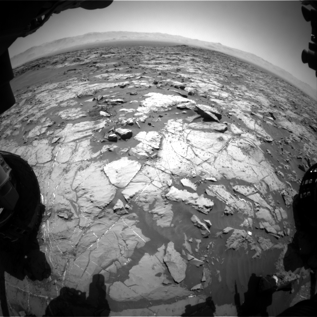 Nasa's Mars rover Curiosity acquired this image using its Front Hazard Avoidance Camera (Front Hazcam) on Sol 1255, at drive 2388, site number 52