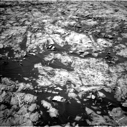 Nasa's Mars rover Curiosity acquired this image using its Left Navigation Camera on Sol 1255, at drive 2424, site number 52