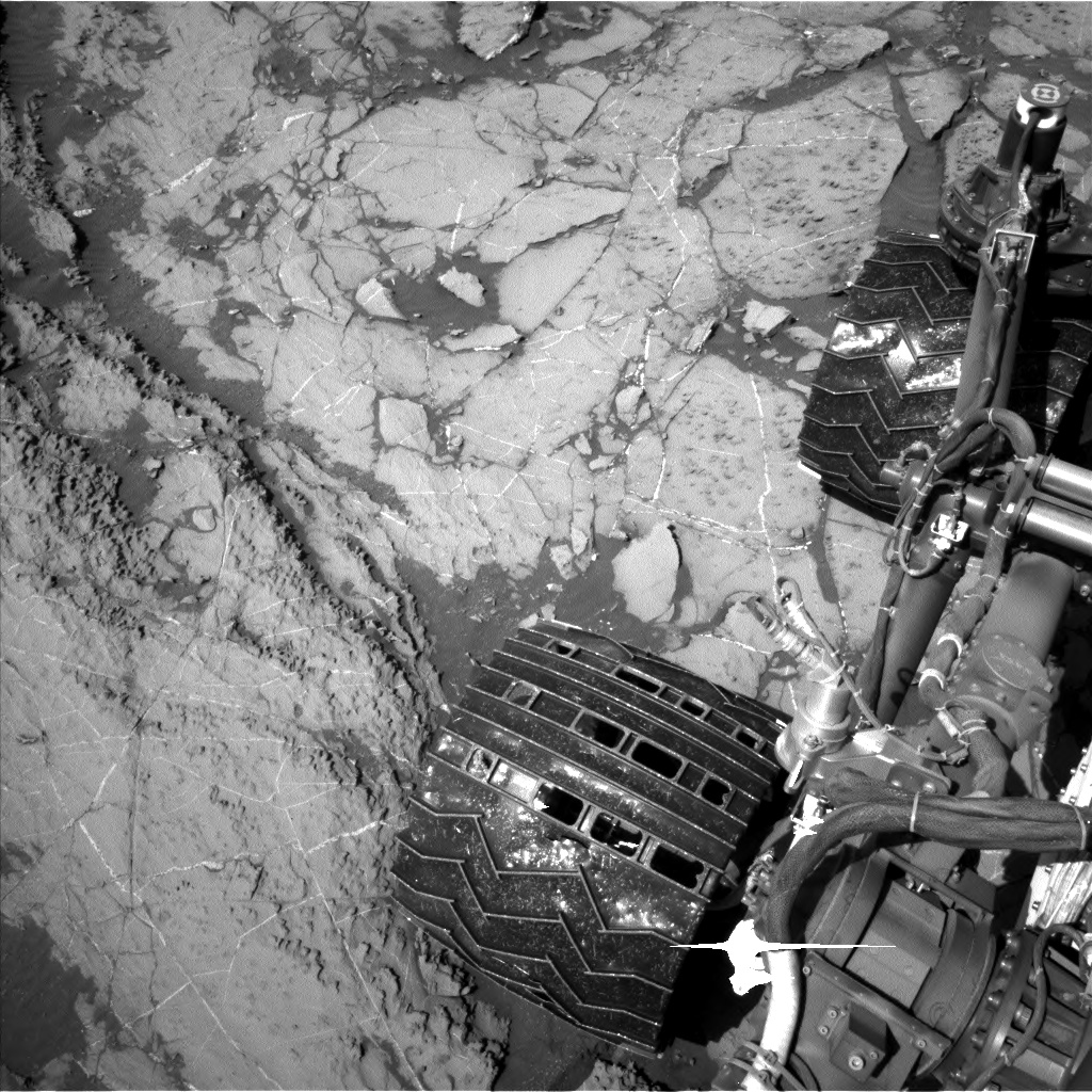 Nasa's Mars rover Curiosity acquired this image using its Left Navigation Camera on Sol 1255, at drive 2500, site number 52