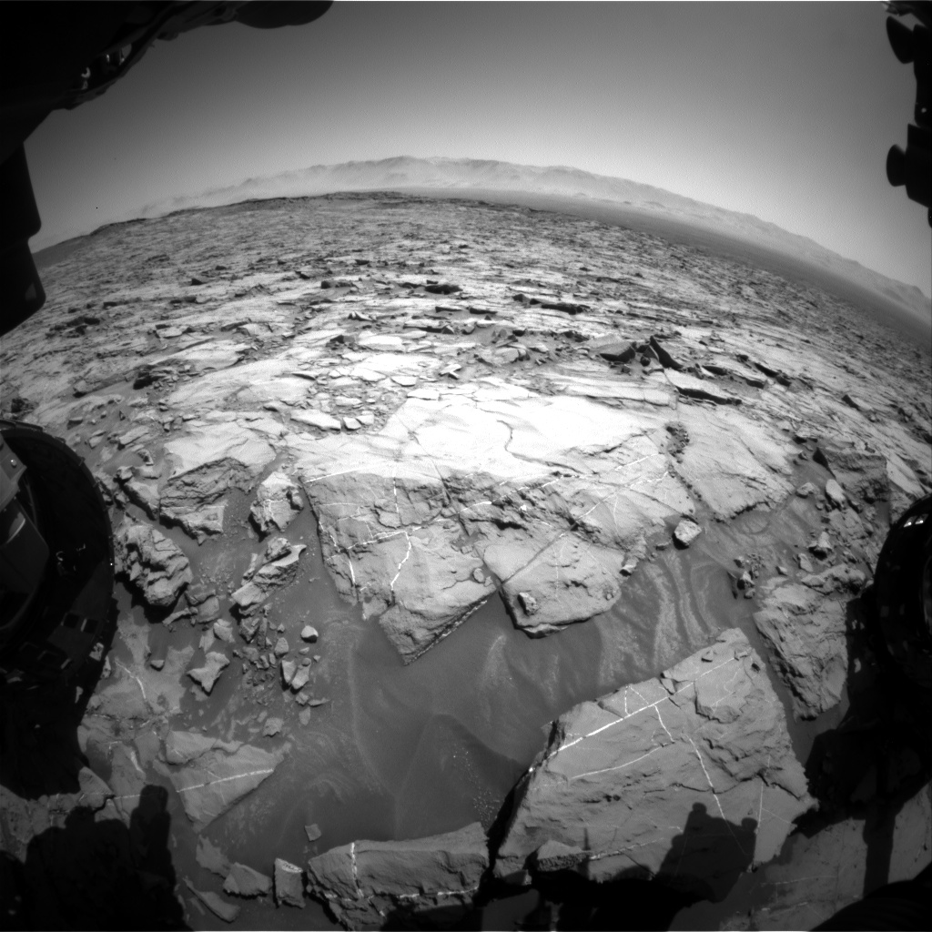 Nasa's Mars rover Curiosity acquired this image using its Front Hazard Avoidance Camera (Front Hazcam) on Sol 1257, at drive 2668, site number 52