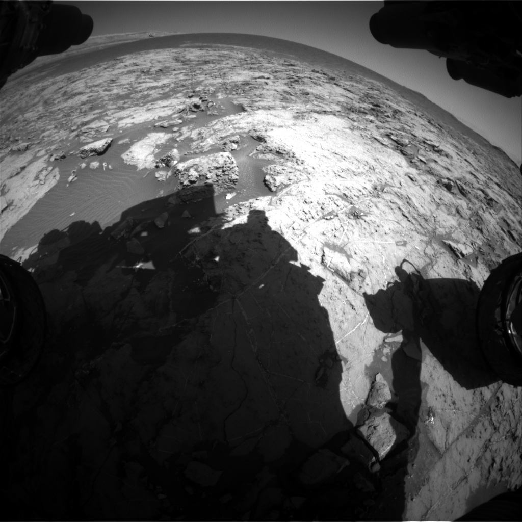 Nasa's Mars rover Curiosity acquired this image using its Front Hazard Avoidance Camera (Front Hazcam) on Sol 1258, at drive 2678, site number 52