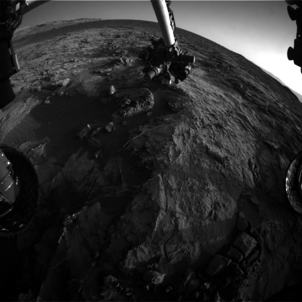 Nasa's Mars rover Curiosity acquired this image using its Front Hazard Avoidance Camera (Front Hazcam) on Sol 1259, at drive 2678, site number 52