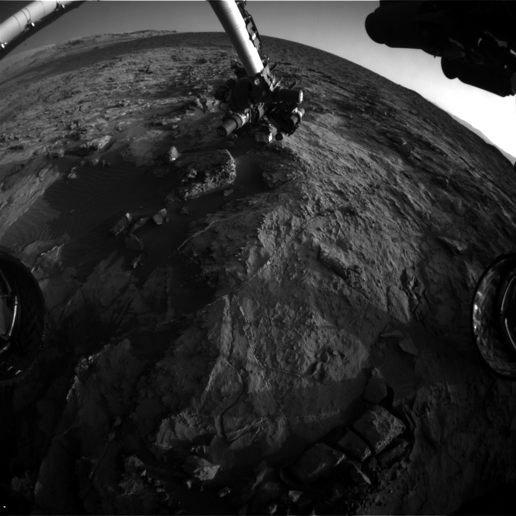 Nasa's Mars rover Curiosity acquired this image using its Front Hazard Avoidance Camera (Front Hazcam) on Sol 1259, at drive 2678, site number 52