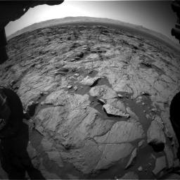 Nasa's Mars rover Curiosity acquired this image using its Front Hazard Avoidance Camera (Front Hazcam) on Sol 1262, at drive 3108, site number 52