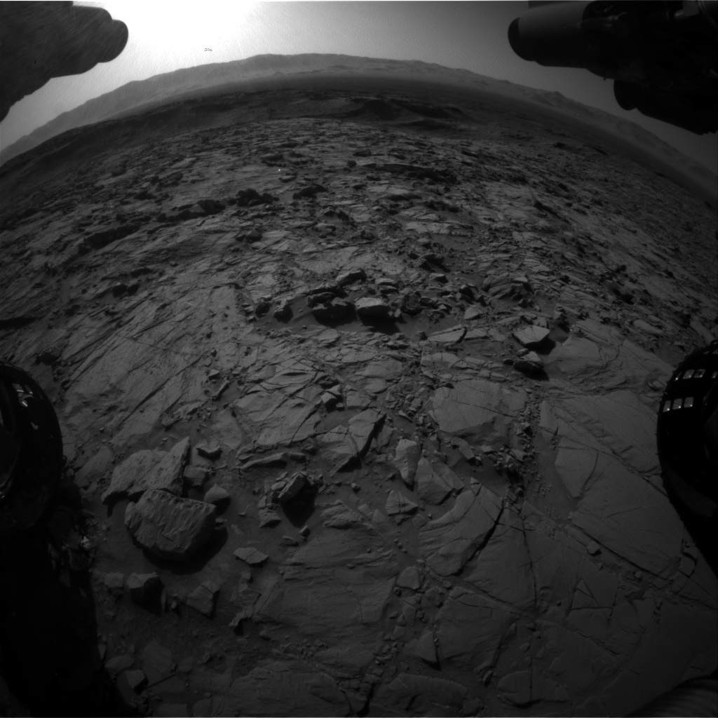 Nasa's Mars rover Curiosity acquired this image using its Front Hazard Avoidance Camera (Front Hazcam) on Sol 1262, at drive 0, site number 53