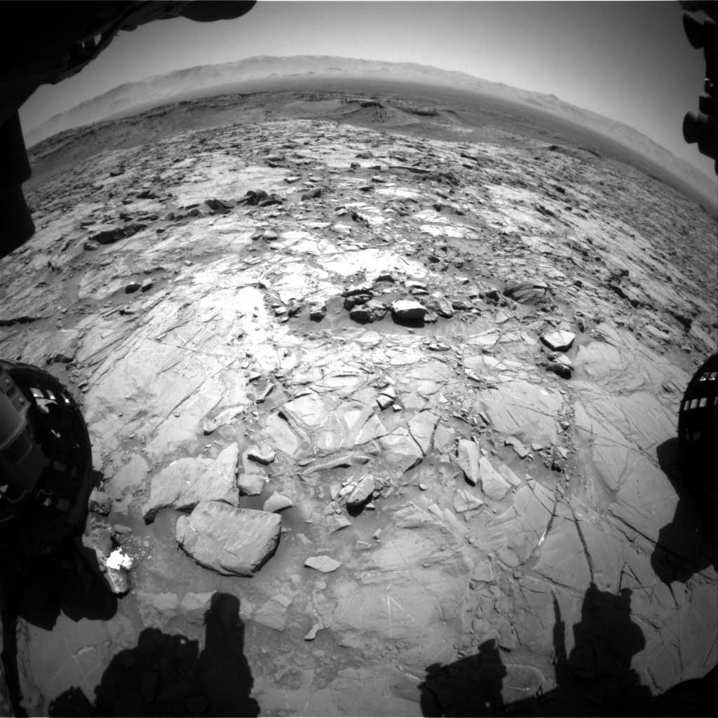 Nasa's Mars rover Curiosity acquired this image using its Front Hazard Avoidance Camera (Front Hazcam) on Sol 1264, at drive 0, site number 53
