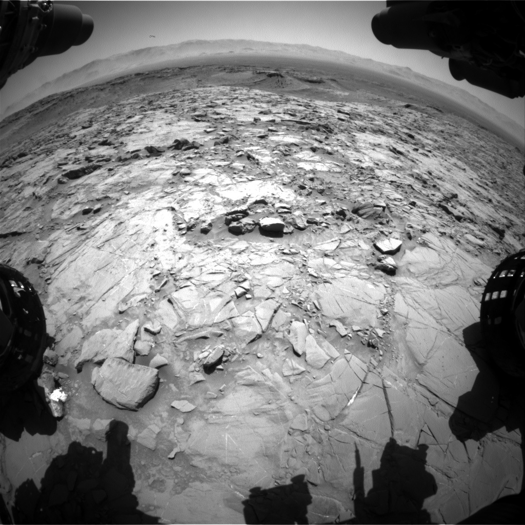 Nasa's Mars rover Curiosity acquired this image using its Front Hazard Avoidance Camera (Front Hazcam) on Sol 1264, at drive 0, site number 53
