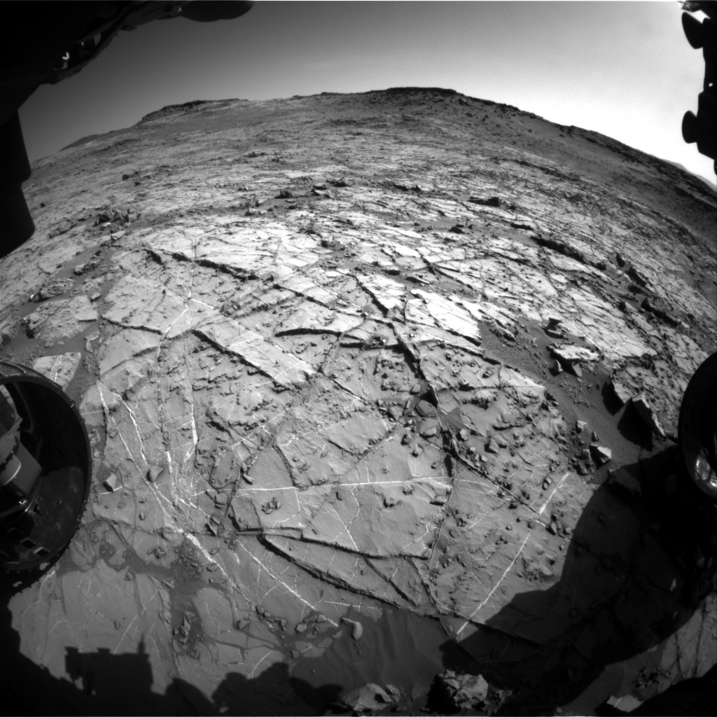 Nasa's Mars rover Curiosity acquired this image using its Front Hazard Avoidance Camera (Front Hazcam) on Sol 1267, at drive 372, site number 53