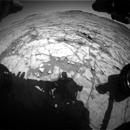 Nasa's Mars rover Curiosity acquired this image using its Front Hazard Avoidance Camera (Front Hazcam) on Sol 1267, at drive 348, site number 53