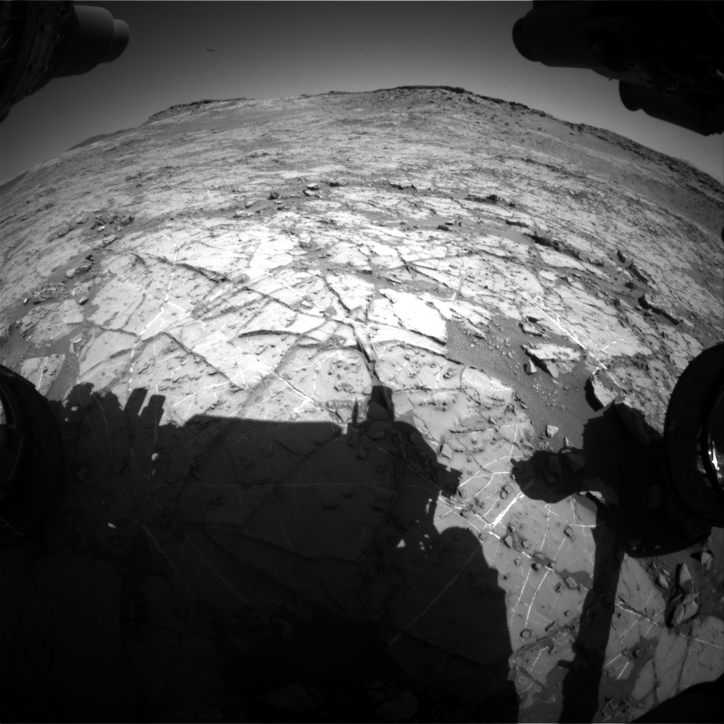 Nasa's Mars rover Curiosity acquired this image using its Front Hazard Avoidance Camera (Front Hazcam) on Sol 1268, at drive 372, site number 53