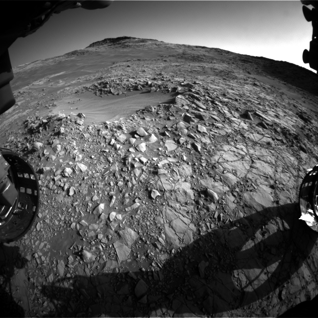 Nasa's Mars rover Curiosity acquired this image using its Front Hazard Avoidance Camera (Front Hazcam) on Sol 1269, at drive 636, site number 53