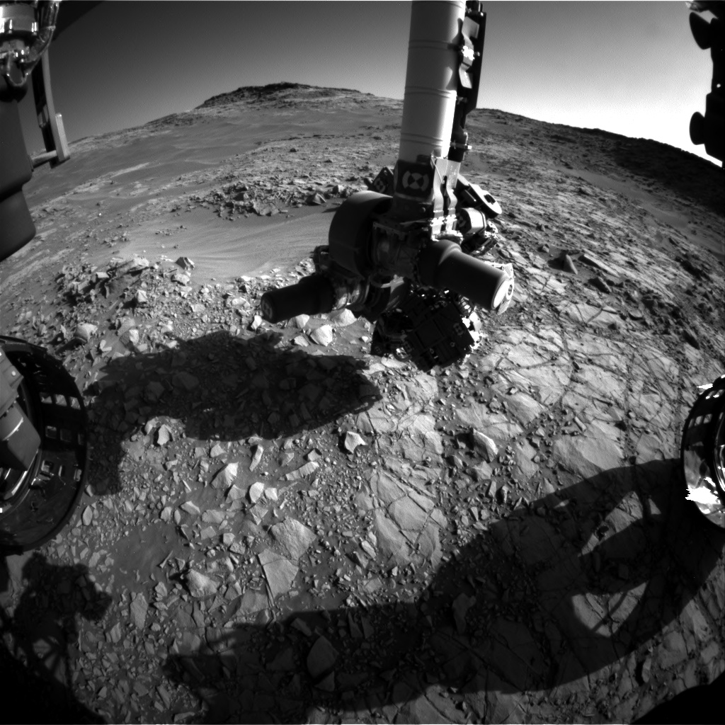 Nasa's Mars rover Curiosity acquired this image using its Front Hazard Avoidance Camera (Front Hazcam) on Sol 1271, at drive 636, site number 53