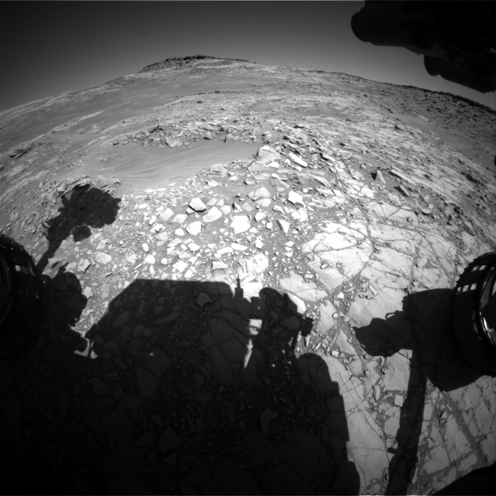Nasa's Mars rover Curiosity acquired this image using its Front Hazard Avoidance Camera (Front Hazcam) on Sol 1273, at drive 636, site number 53