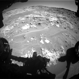 Nasa's Mars rover Curiosity acquired this image using its Front Hazard Avoidance Camera (Front Hazcam) on Sol 1274, at drive 810, site number 53