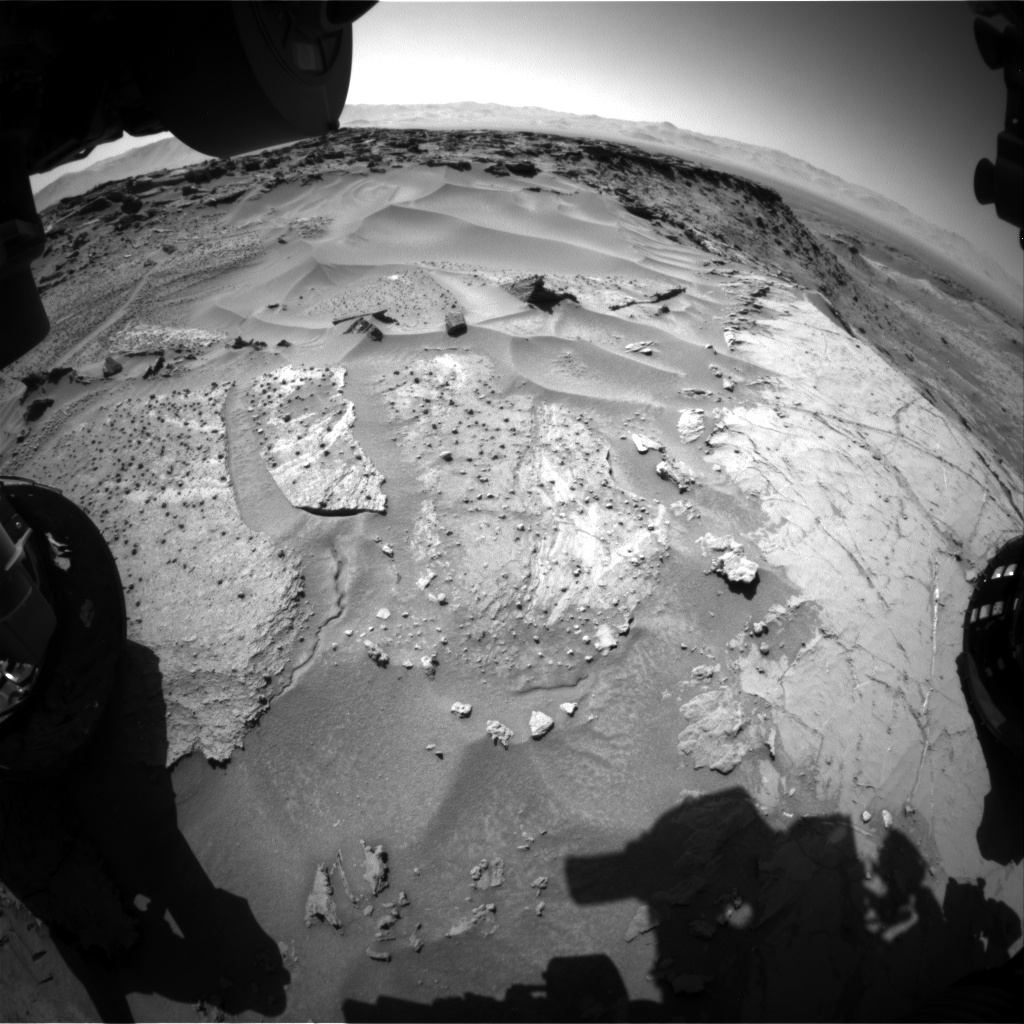 Nasa's Mars rover Curiosity acquired this image using its Front Hazard Avoidance Camera (Front Hazcam) on Sol 1276, at drive 1182, site number 53