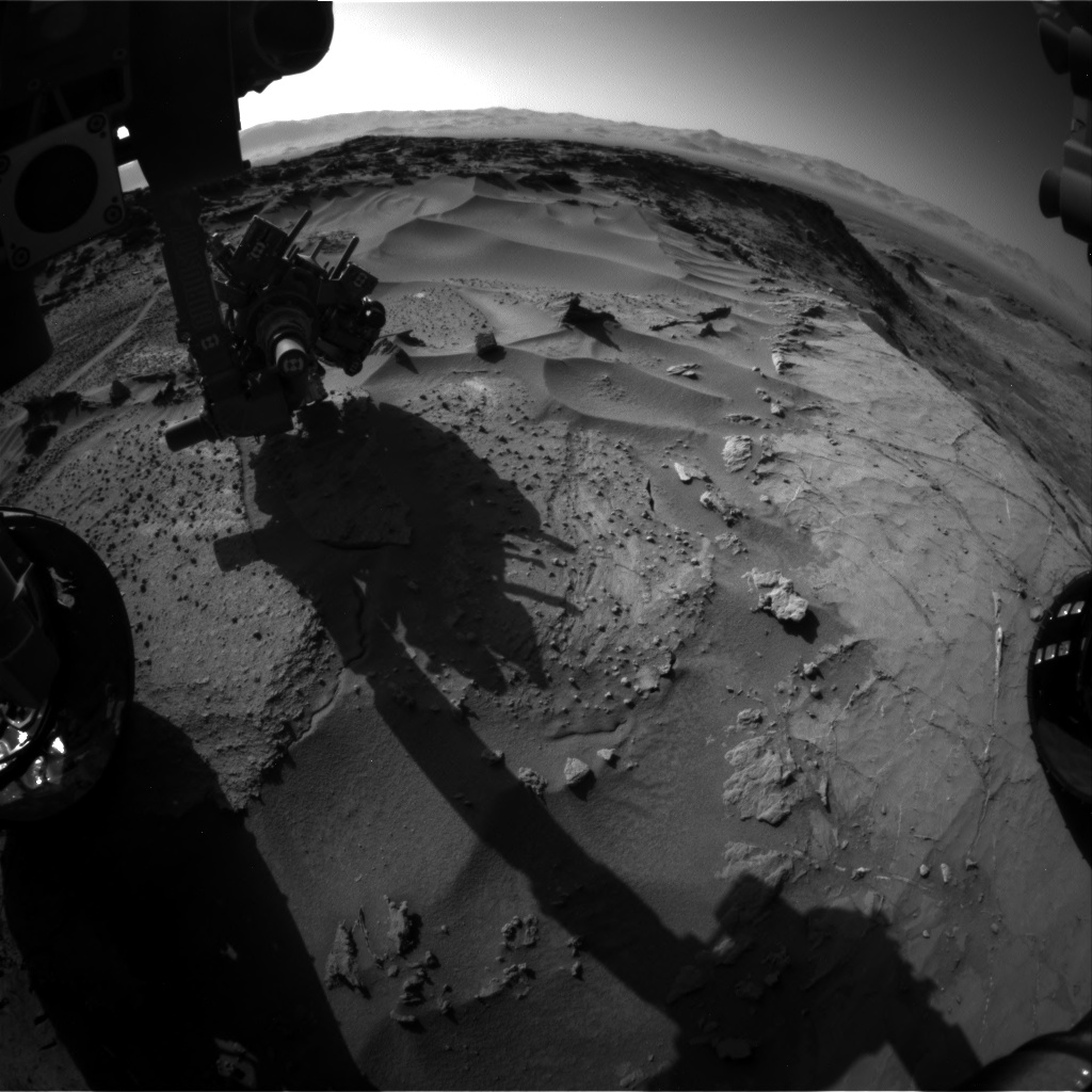 Nasa's Mars rover Curiosity acquired this image using its Front Hazard Avoidance Camera (Front Hazcam) on Sol 1278, at drive 1182, site number 53